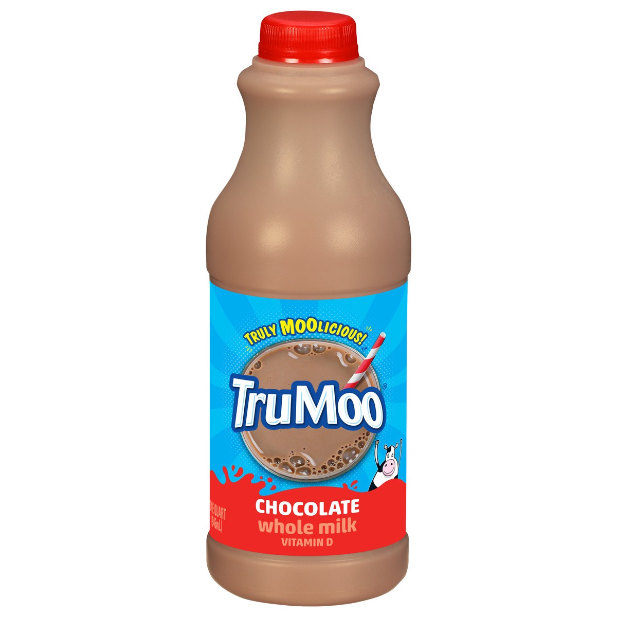 slide 1 of 13, TruMoo Chocolate Whole Milk Quart, 1 qt