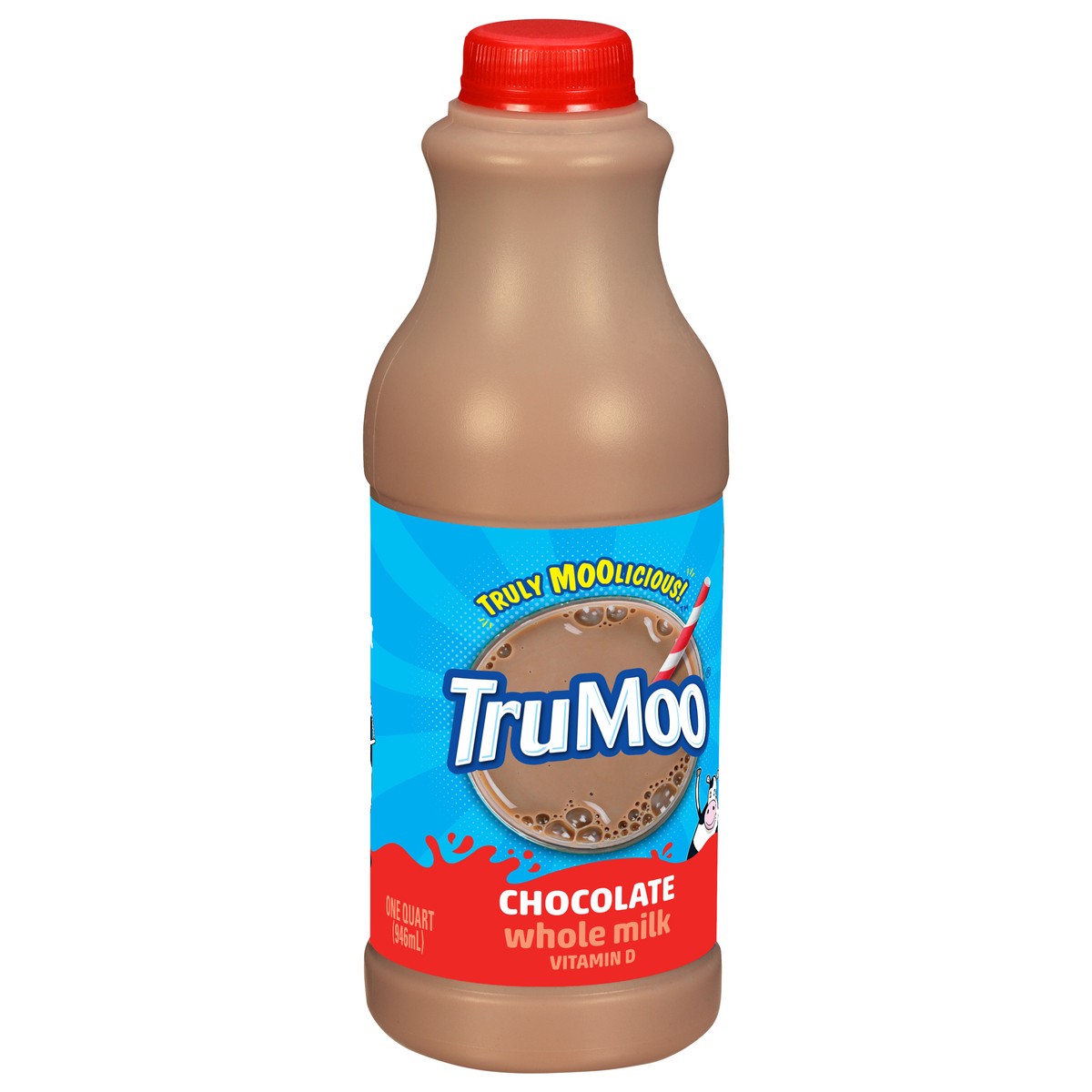 slide 10 of 13, TruMoo Chocolate Whole Milk Quart, 1 qt