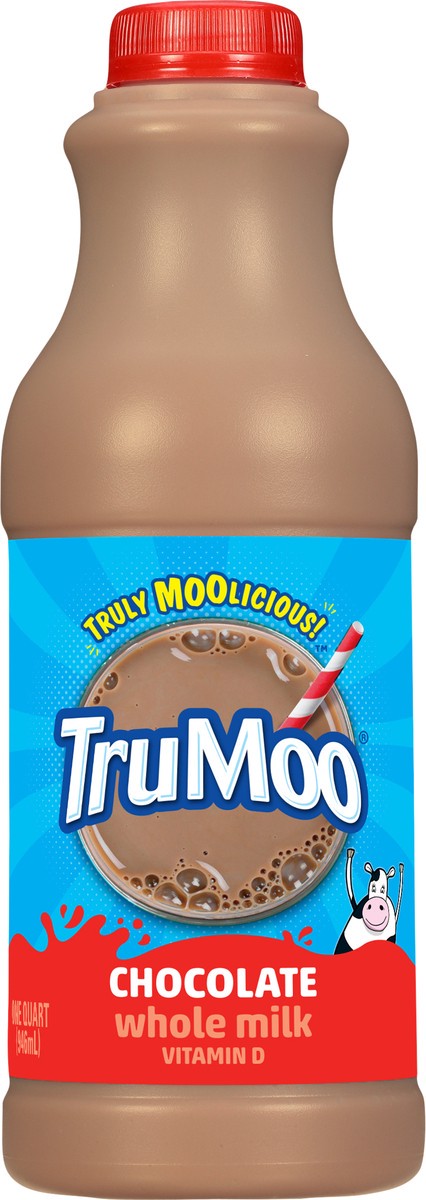 slide 6 of 13, TruMoo Chocolate Whole Milk Quart, 1 qt