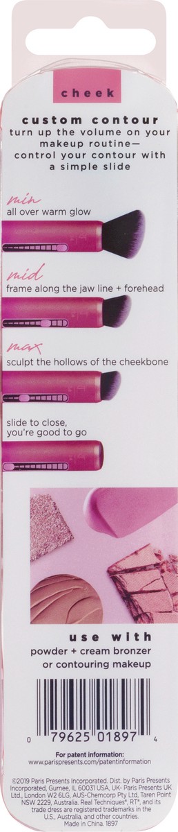 slide 8 of 8, Real Techniques Brush, 3-in-1, Custom Contour, 1 ct