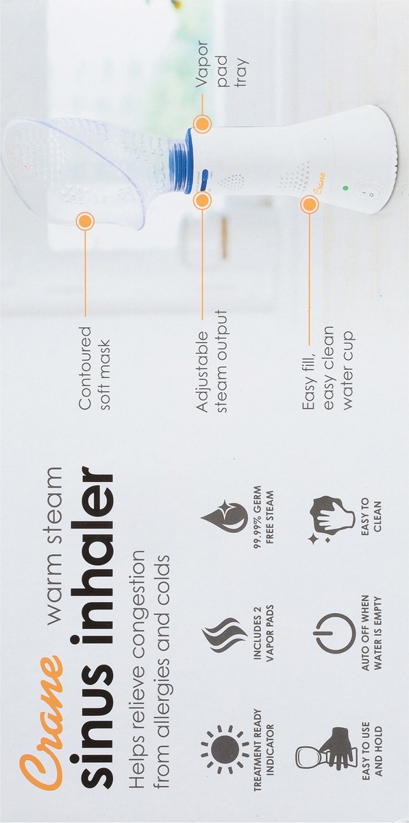 slide 11 of 11, Crane Warm Steam Sinus Inhaler 1 ea, 1 ct