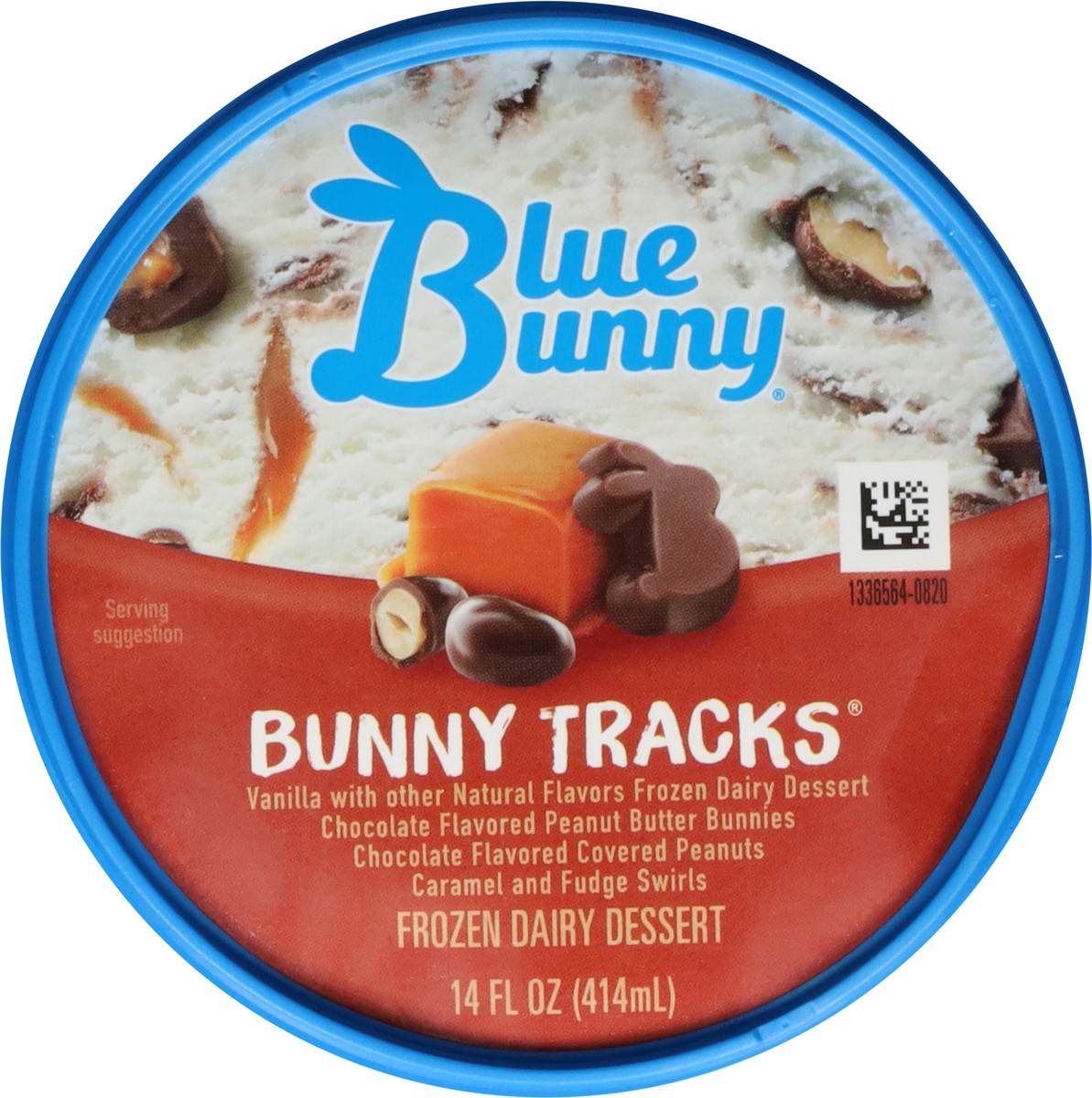slide 4 of 9, Blue Bunny Bunny Tracks Frozen Dessert, 14 fl oz, 14 fl oz