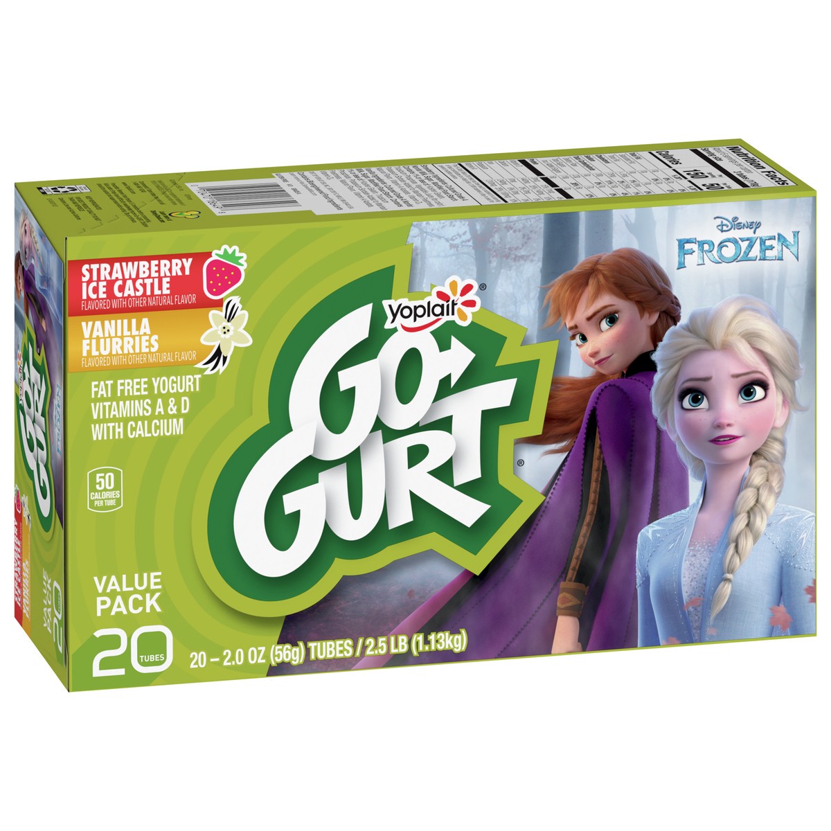 slide 8 of 9, Go-GURT Minecraft Strawberry Redstone and Vanilla Quartz Kids Fat Free Yogurt Variety Pack, Gluten Free, 2 oz Yogurt Tubes (20 Count), 20 ct