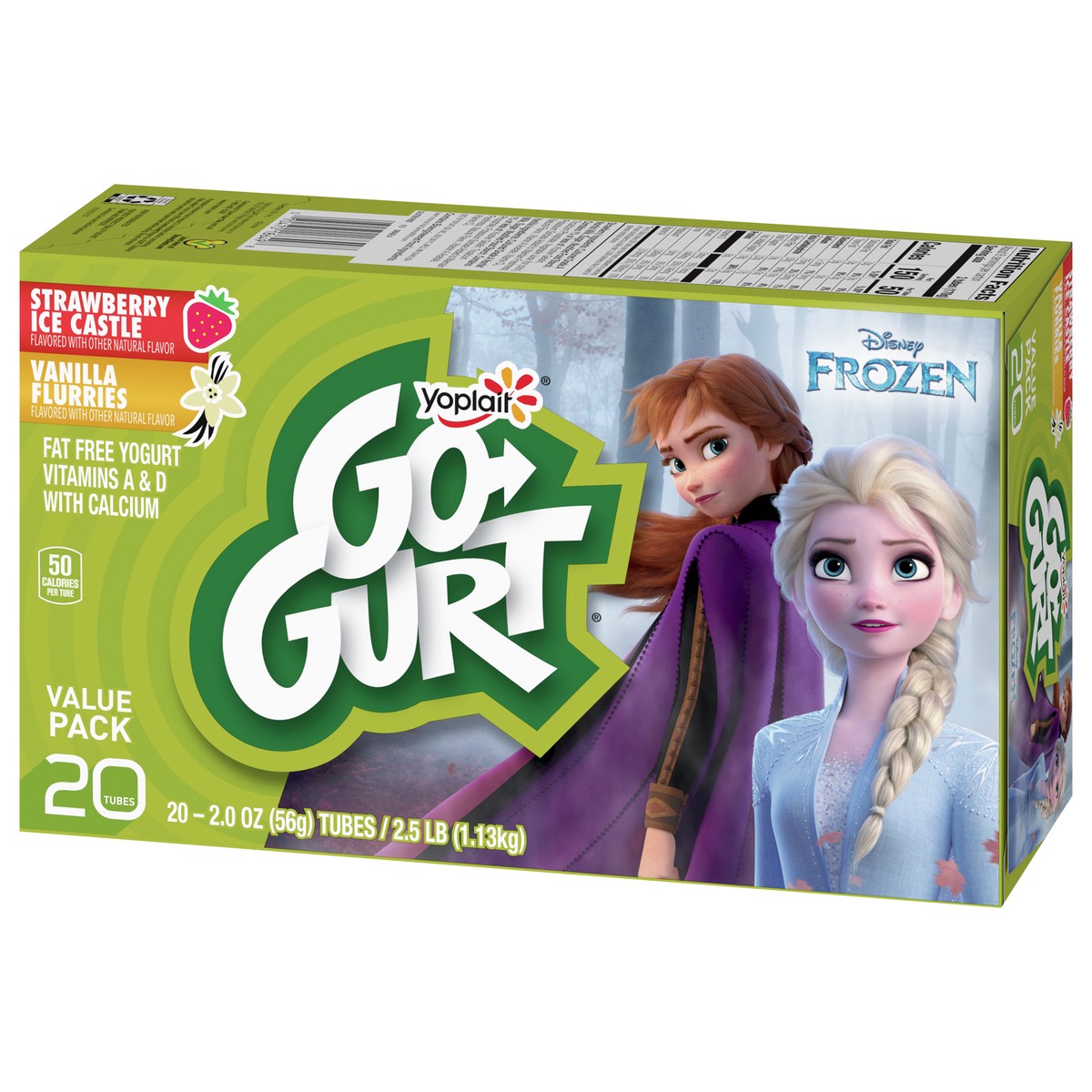 slide 7 of 9, Go-GURT Minecraft Strawberry Redstone and Vanilla Quartz Kids Fat Free Yogurt Variety Pack, Gluten Free, 2 oz Yogurt Tubes (20 Count), 20 ct