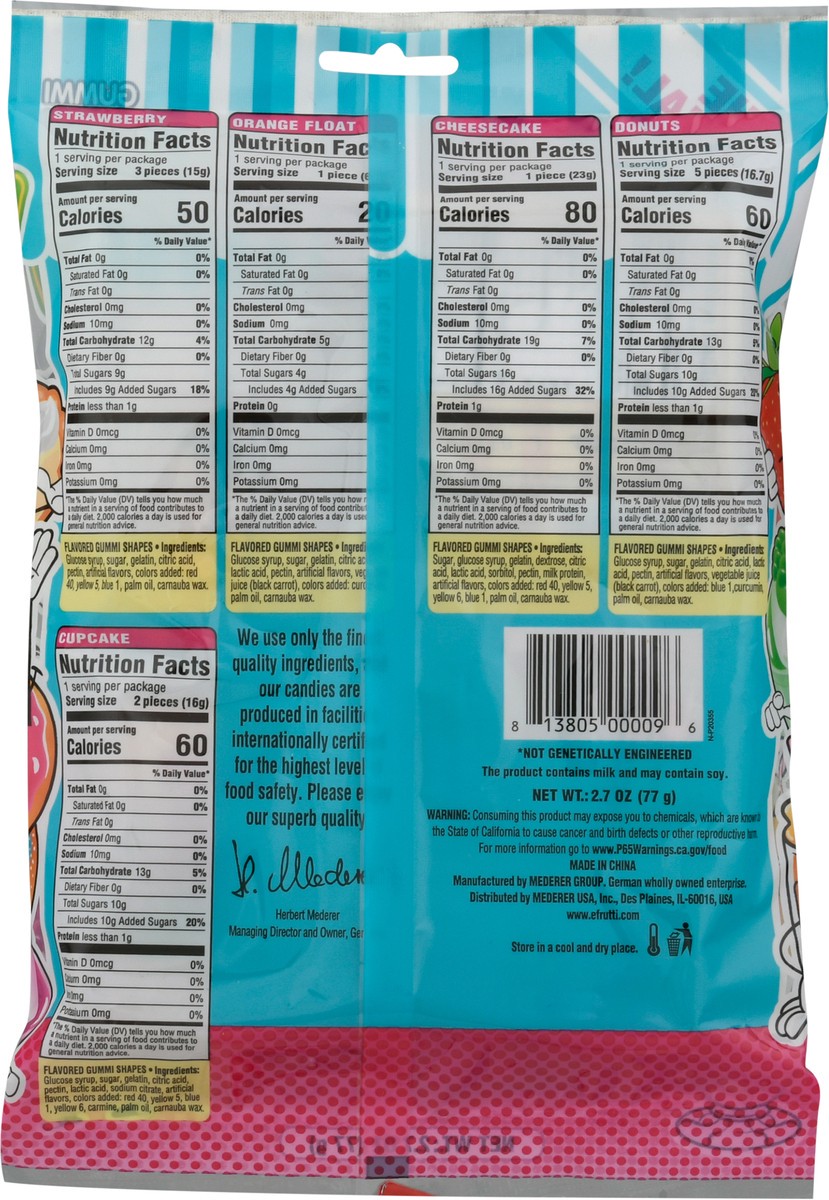 slide 12 of 12, eFrutti E Frutti Bakery Shoppe Bag Gummi Candy, 2.7 oz