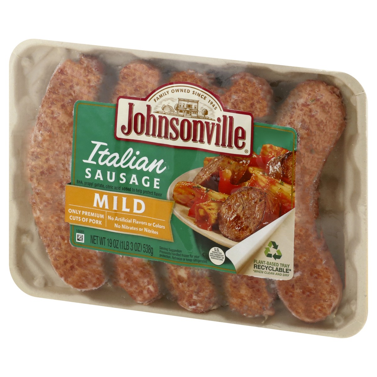 slide 11 of 11, Johnsonville Mild Italian Sausage 19 oz, 19 oz