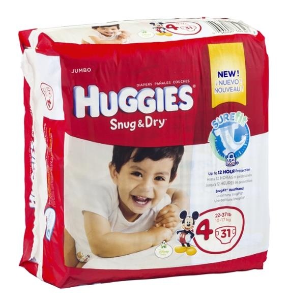 slide 1 of 1, Huggies Disney Baby Jumbo Diapers Size 4, 31 ct