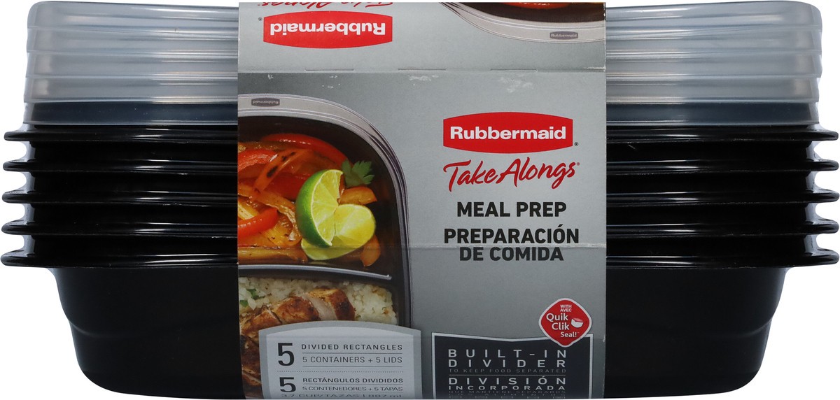 slide 8 of 9, Rubbermaid Take Alongs Meal Prep Containers, 5 ct