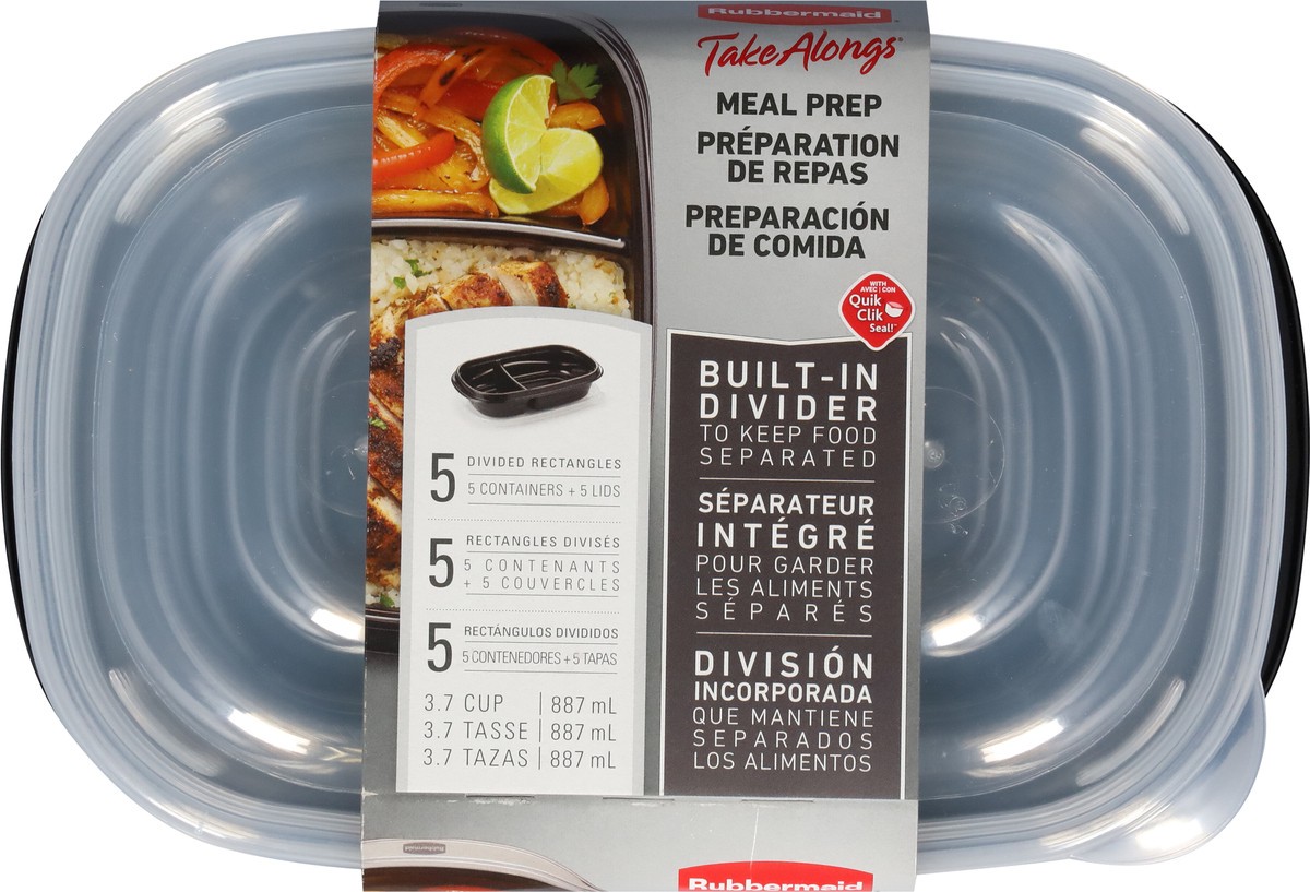 slide 3 of 9, Rubbermaid Take Alongs Meal Prep Containers, 5 ct