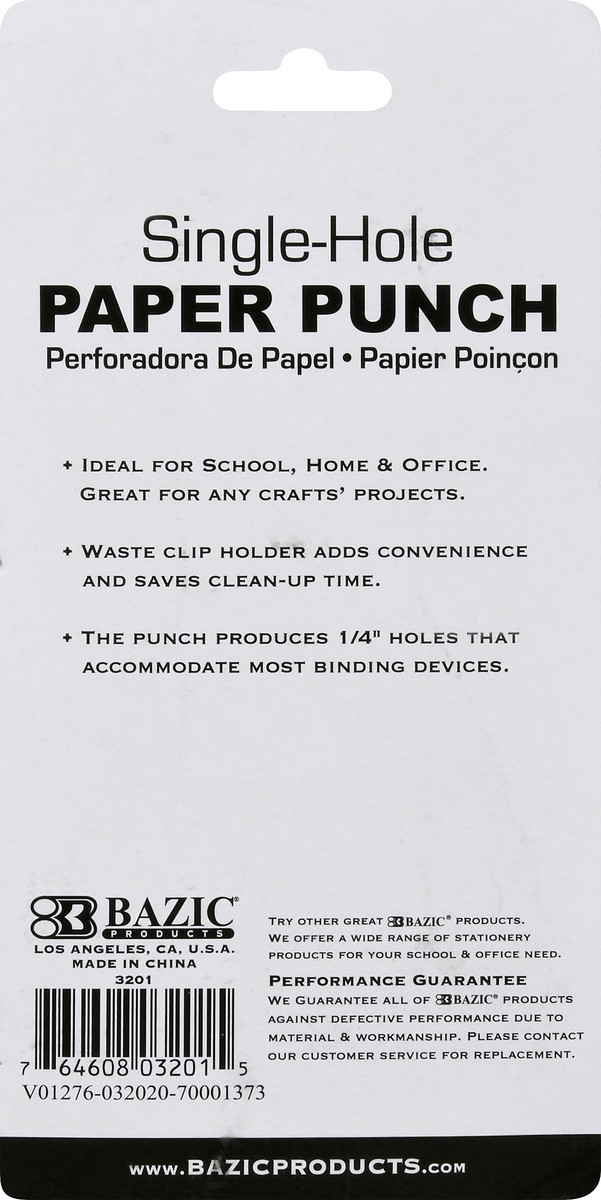 slide 5 of 11, Bazic Single-Hole Paper Punch 1 ea, 1 ea