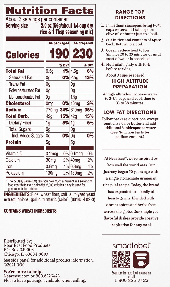 slide 2 of 6, Near East Rice Pilaf Mix Original 6.09 Oz, 6.09 oz