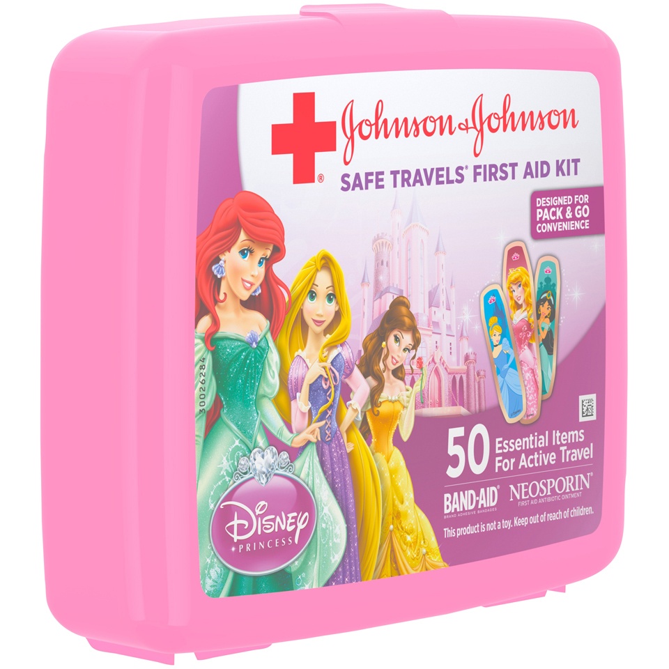 Johnson & Johnson Disney Princess Safe Travels First Aid Kit 1 ct Shipt