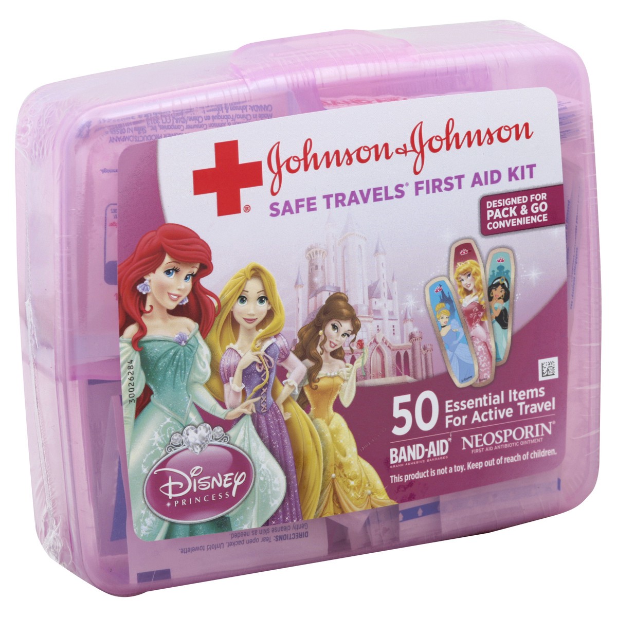 slide 4 of 5, Johnson & Johnson Disney Princess Safe Travels First Aid Kit, 1 ea