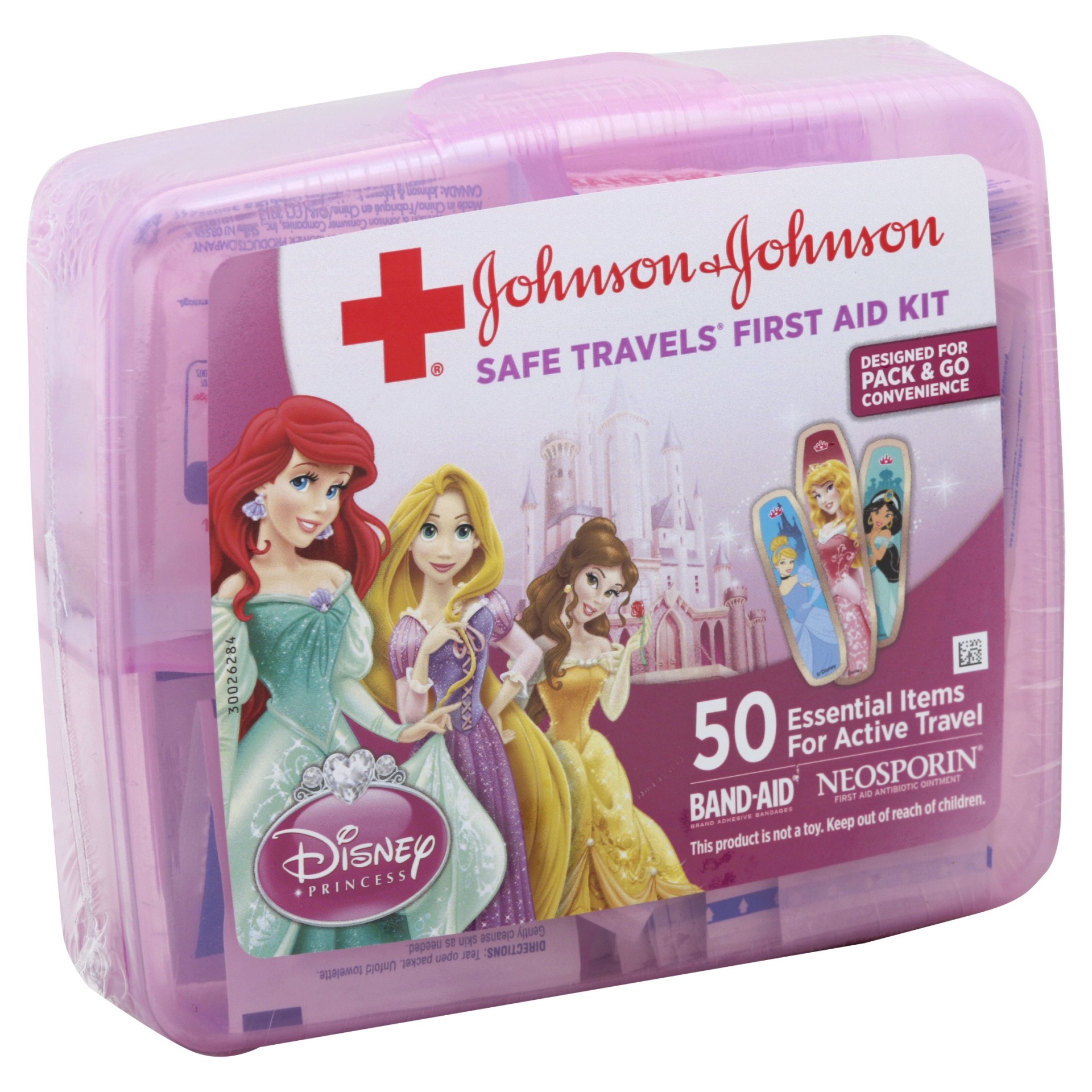 Johnson & Johnson Disney Princess Safe Travels First Aid Kit 1 ct Shipt