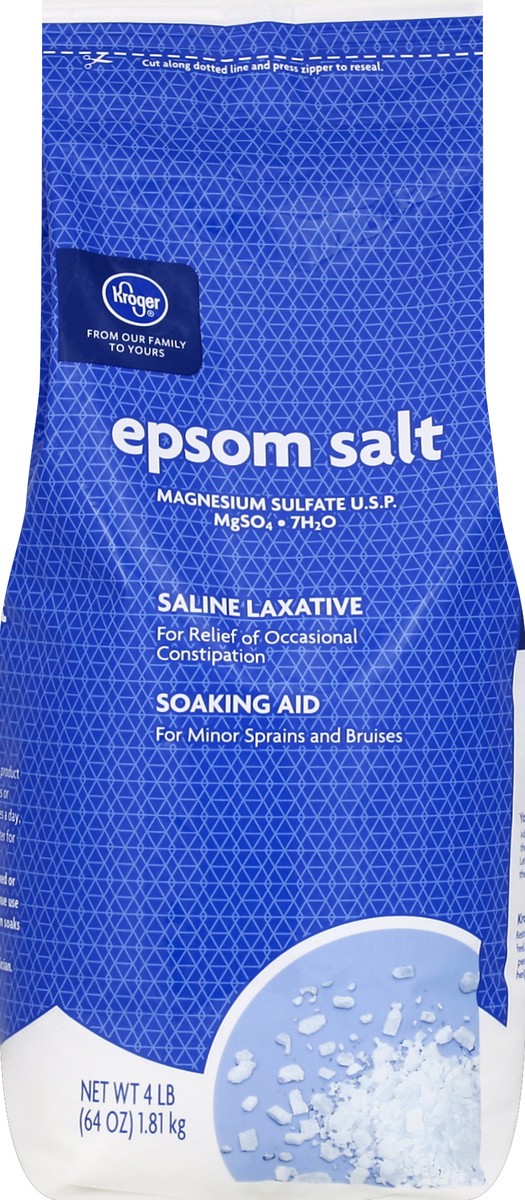 slide 1 of 5, Kroger Epsom Salt, 4 lb