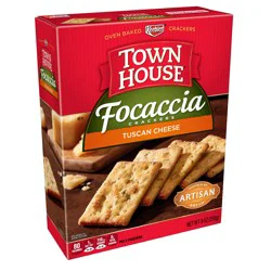 Keebler Town House Focaccia Crackers, Tuscan Cheese