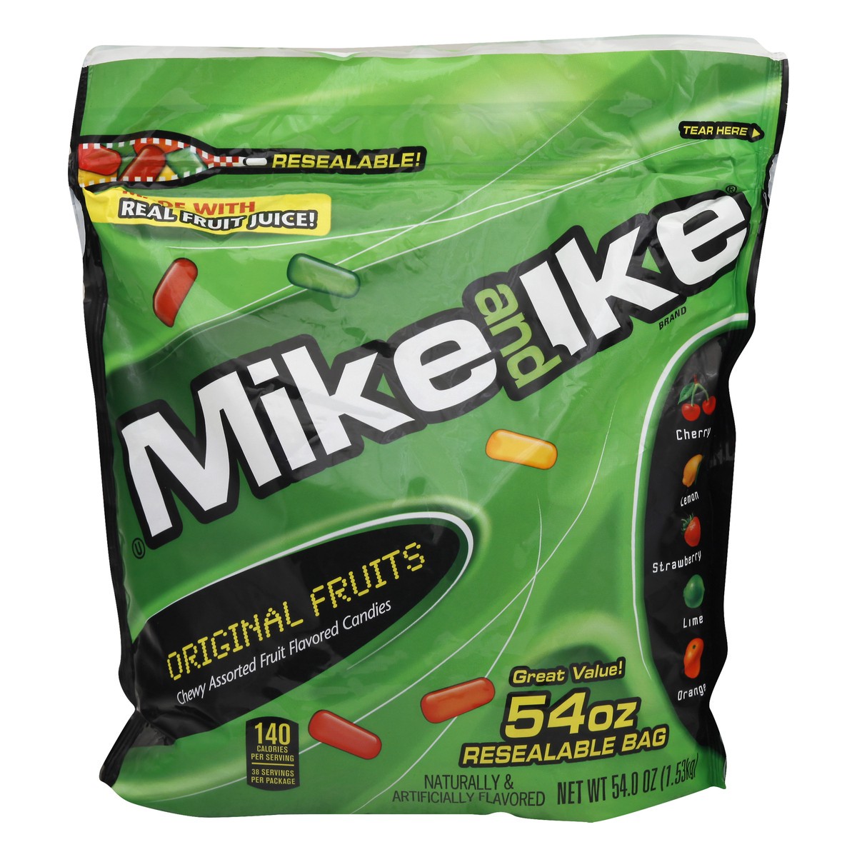 slide 3 of 13, MIKE AND IKE Original Fruits Candy 54 oz, 54 oz