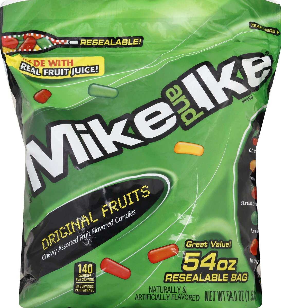 slide 13 of 13, MIKE AND IKE Original Fruits Candy 54 oz, 54 oz