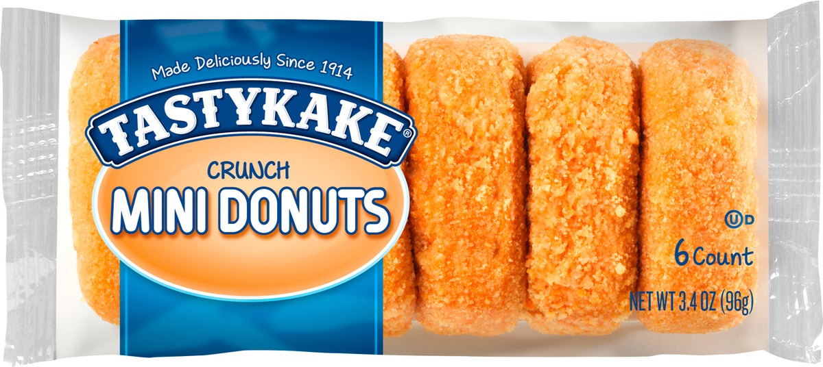 slide 4 of 7, Tastykake Crunch Mini Donuts, 6 ct; 3.4 oz