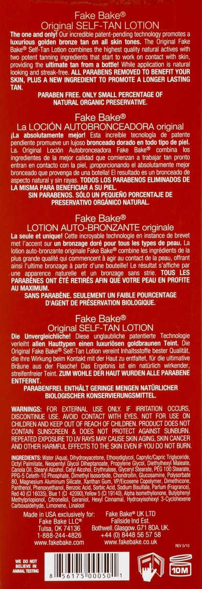 slide 2 of 5, Fake Bake Self-Tan Lotion 6 oz, 6 oz