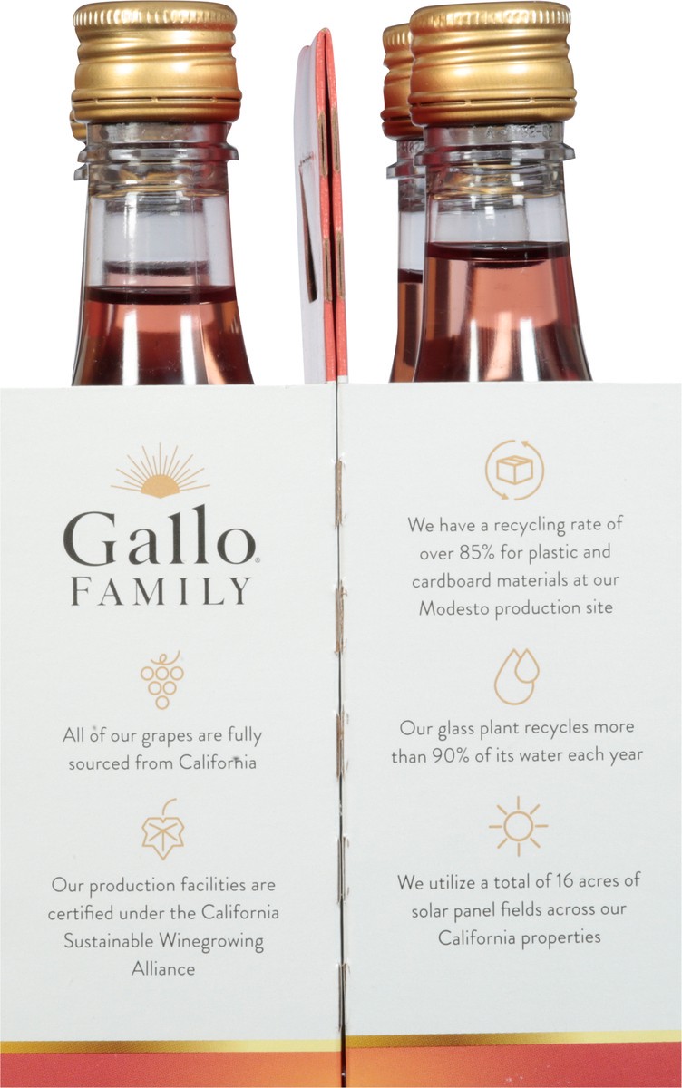slide 7 of 12, Gallo Family Vineyards Blush Wine, 4 ct; 187 ml