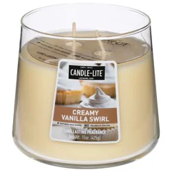Candle-Lite Creamy Vanilla Swirl Candle - 1 ea