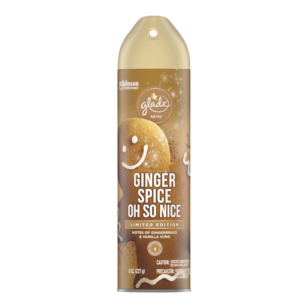 slide 1 of 1, Glade Ginger Spice Oh So Nice Air Freshener Spray, 8 oz
