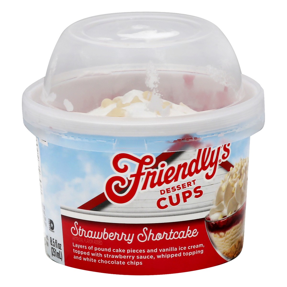 slide 2 of 10, Friendly's Strawberry Shortcake Dessert Cups 8.5 fl oz, 8.5 oz