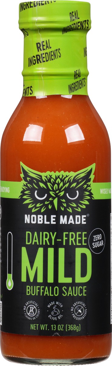 slide 2 of 9, Noble Made Dairy-Free Mild Buffalo Sauce 13 oz, 13 oz