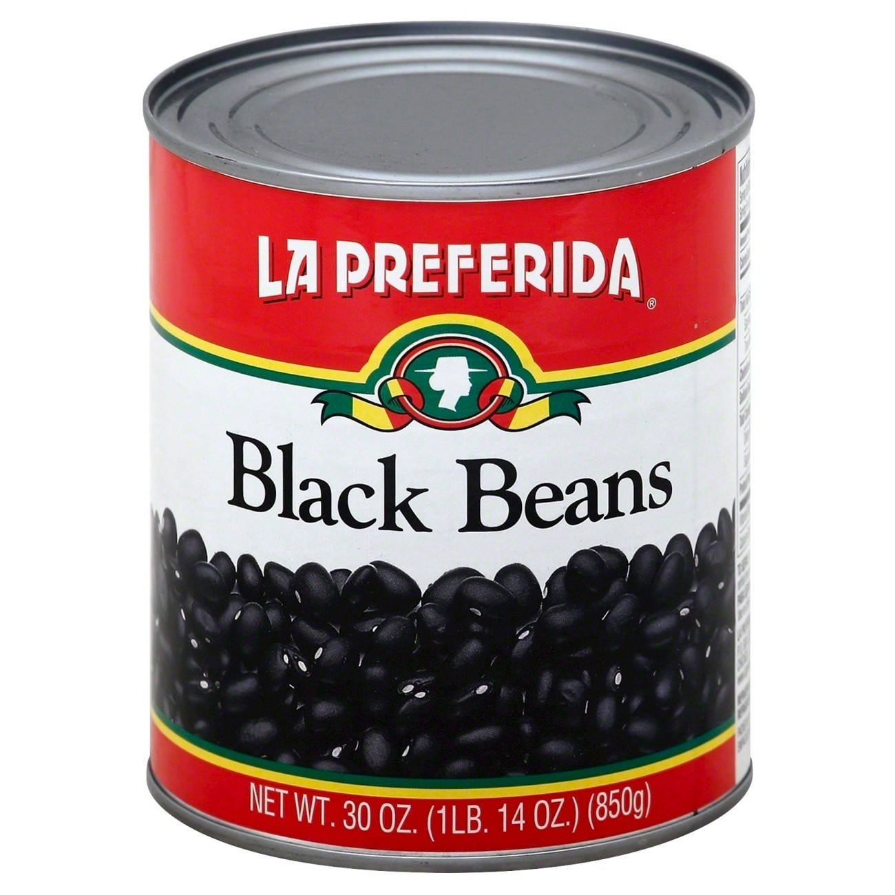 slide 1 of 4, La Preferida Black Beans, 30 oz
