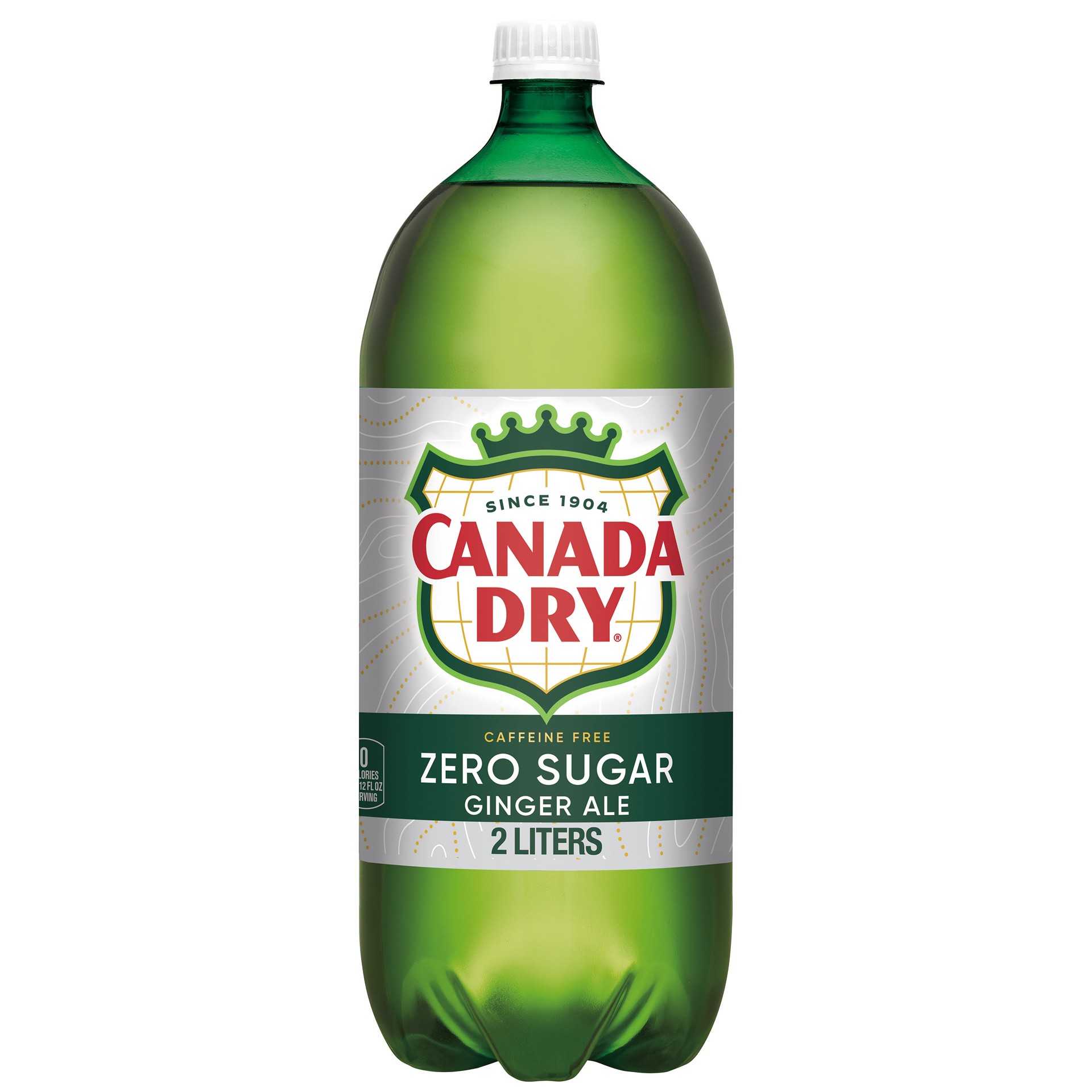 slide 1 of 5, Canada Dry Zero Sugar Ginger Ale Soda, 2 L bottle, 2 liter