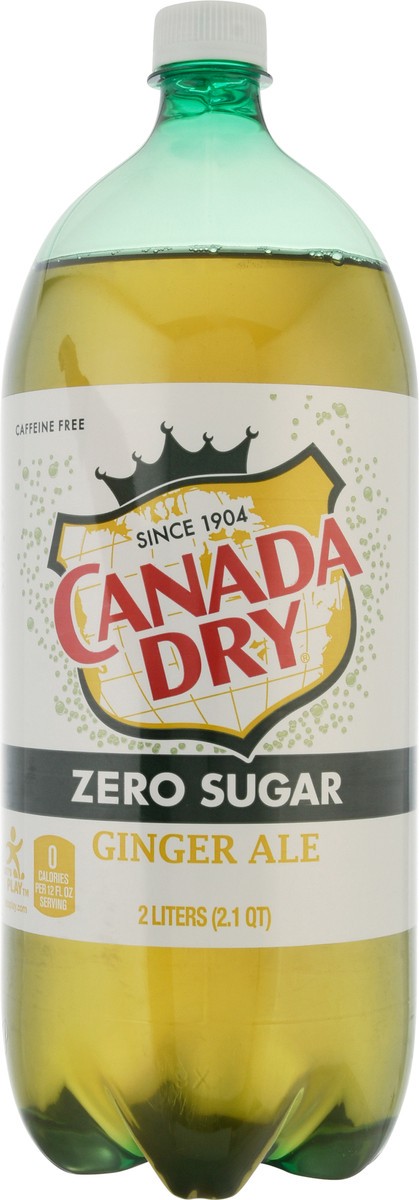 slide 1 of 5, Canada Dry Zero Sugar Ginger Ale Soda- 2 liter, 2 liter