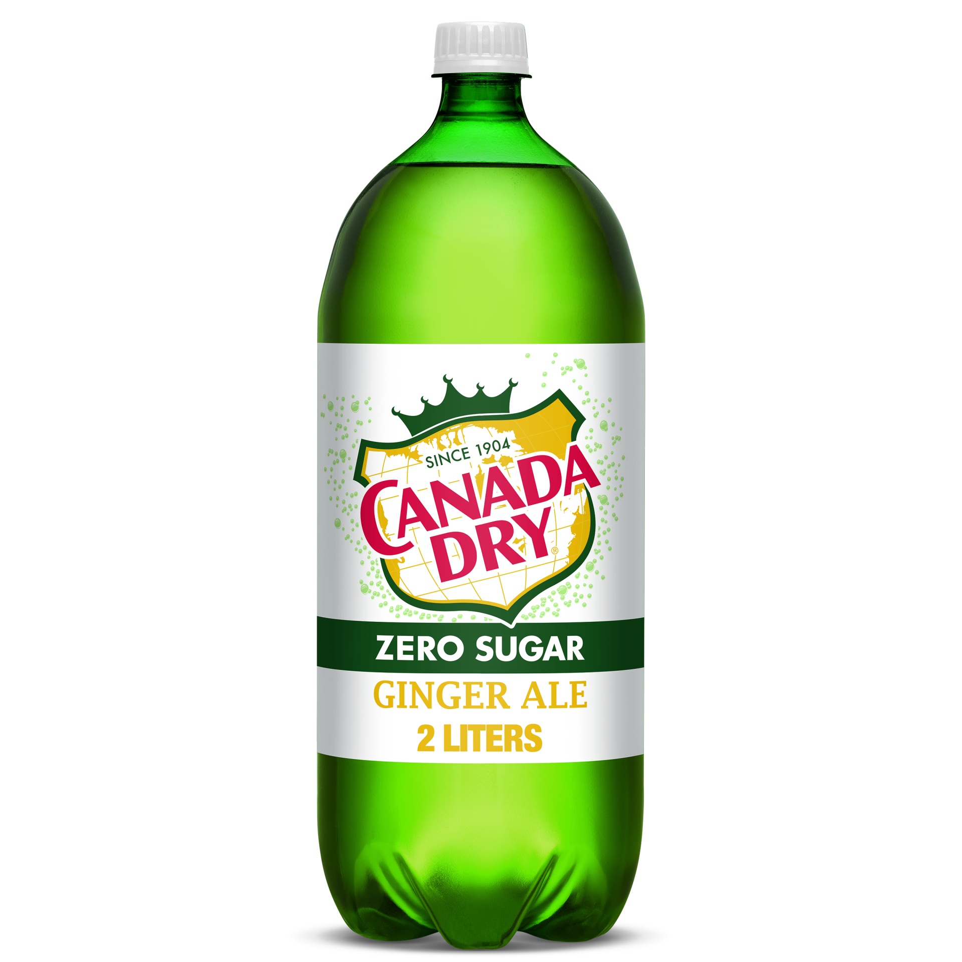 slide 1 of 1, Canada Dry Zero Sugar Ginger Ale Bottle, 2 liter