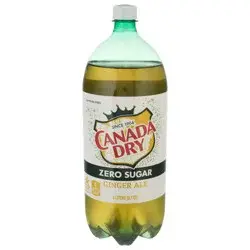 Canada Dry Zero Sugar Ginger Ale Soda - 67.63 fl oz