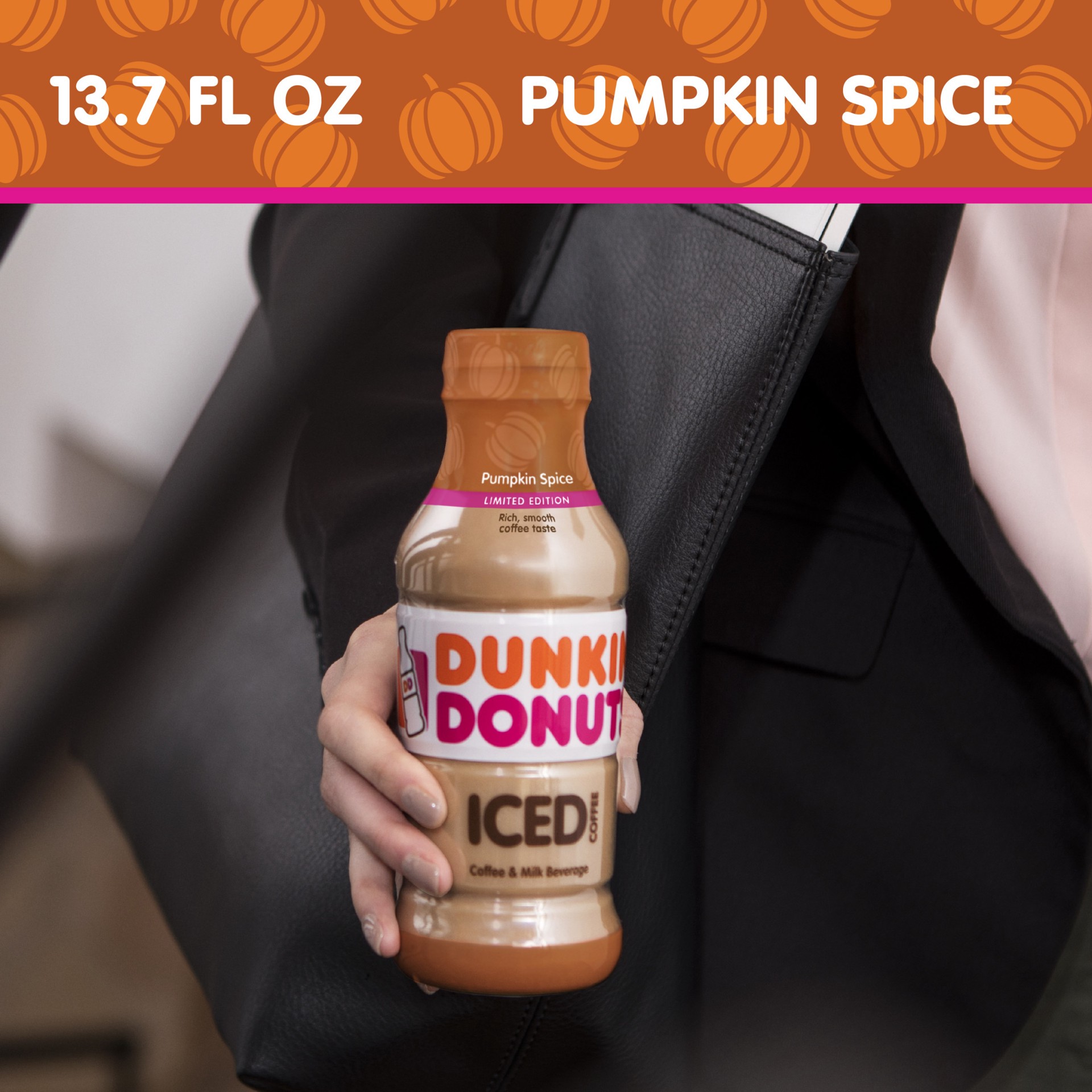 slide 4 of 8, Dunkin' Pumpkin Spice Iced Coffee - 13.7 oz, 13.7 oz