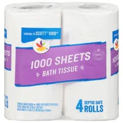 Giant 1000 Sheets 1-Ply Toilet Paper