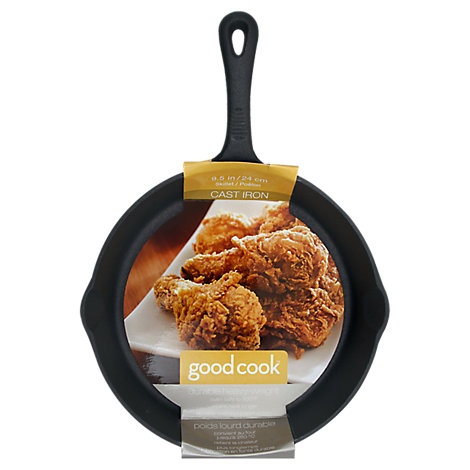 slide 1 of 1, Good Cook Cast Iron Skillet 8 Inch - Each, 1 ct