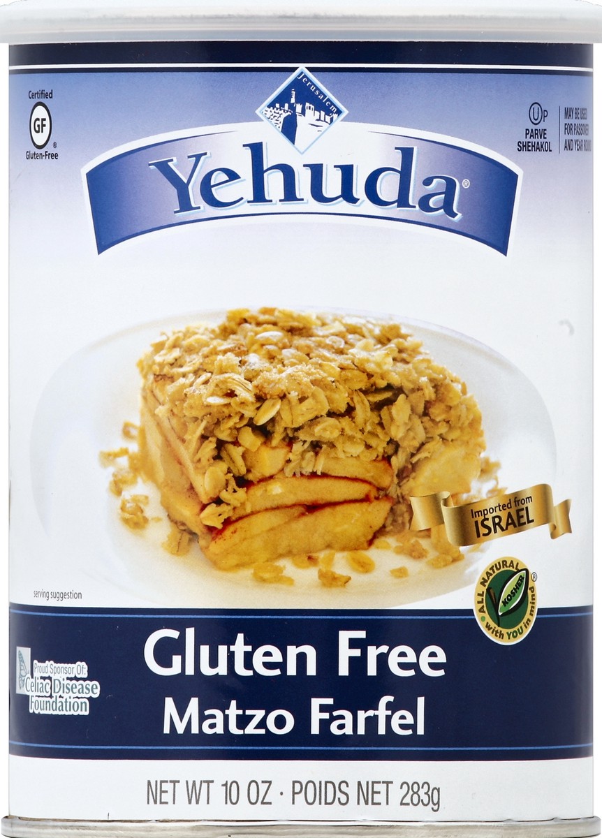 slide 2 of 2, Yehuda Gluten Free Matzo Farfel, 10 oz