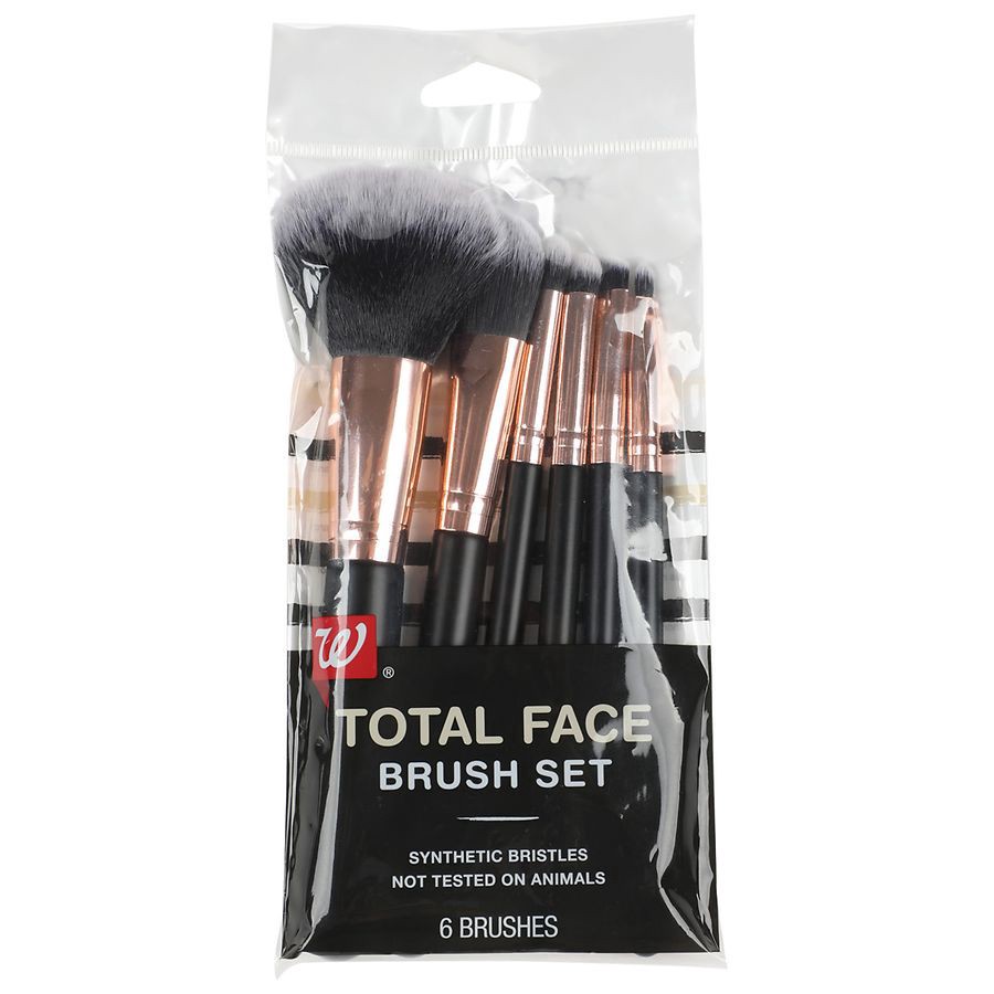 slide 1 of 5, Walgreens Beauty Total Face Brush Set, 1 ct