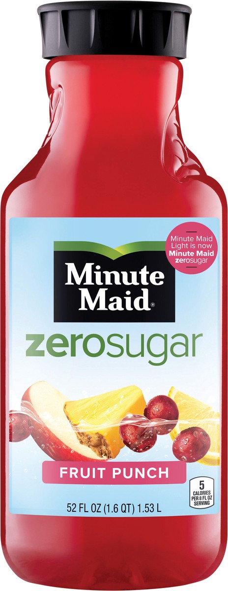 slide 2 of 11, Minute Maid Zero Sugar Fruit Punch Bottle, 52 fl oz, 52 fl oz