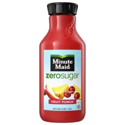 Minute Maid Zero Sugar Fruit Punch Bottle- 52 fl oz
