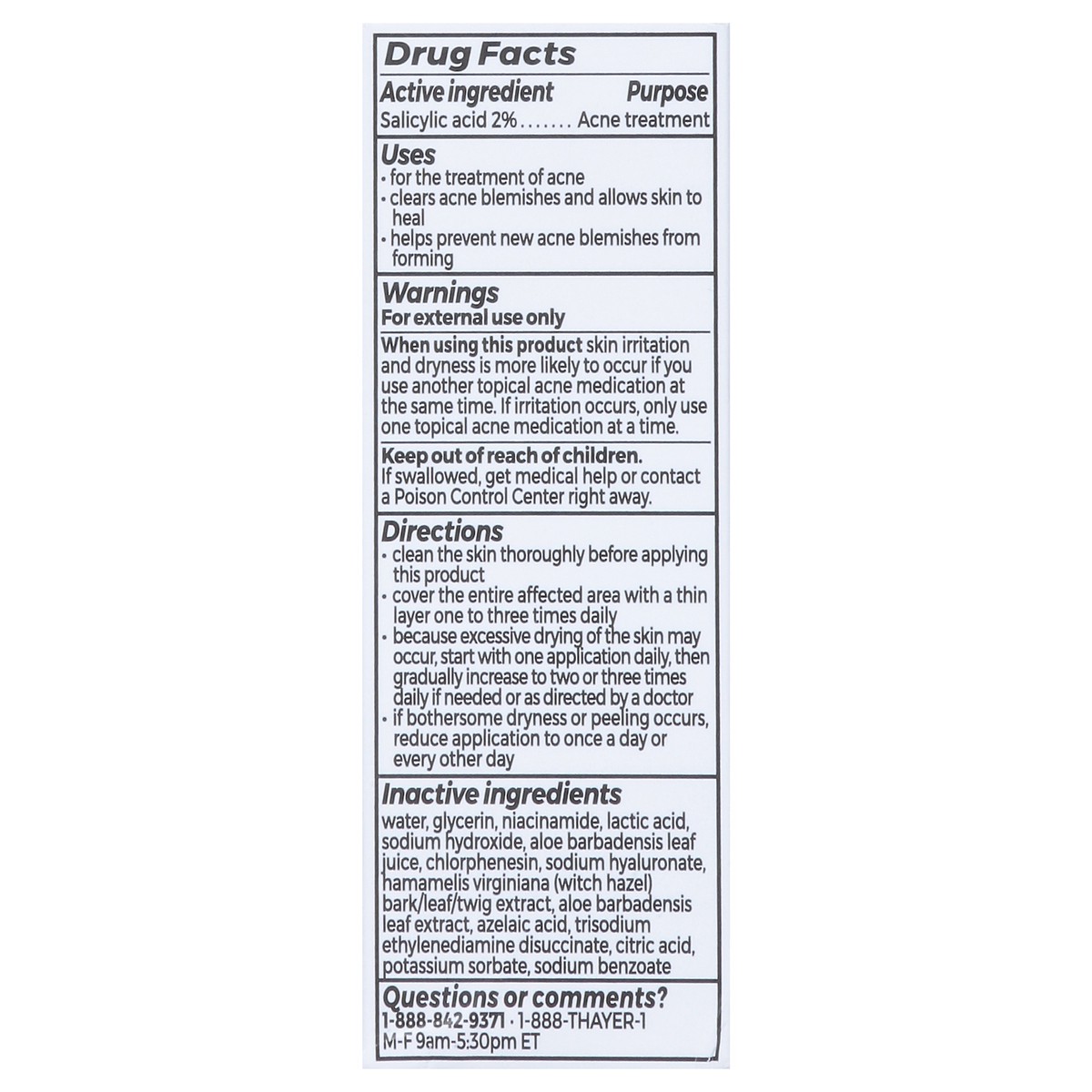 slide 14 of 15, Thayers Double Action Fragrance-Free Acne Serum 1.0 fl oz, 1 fl oz