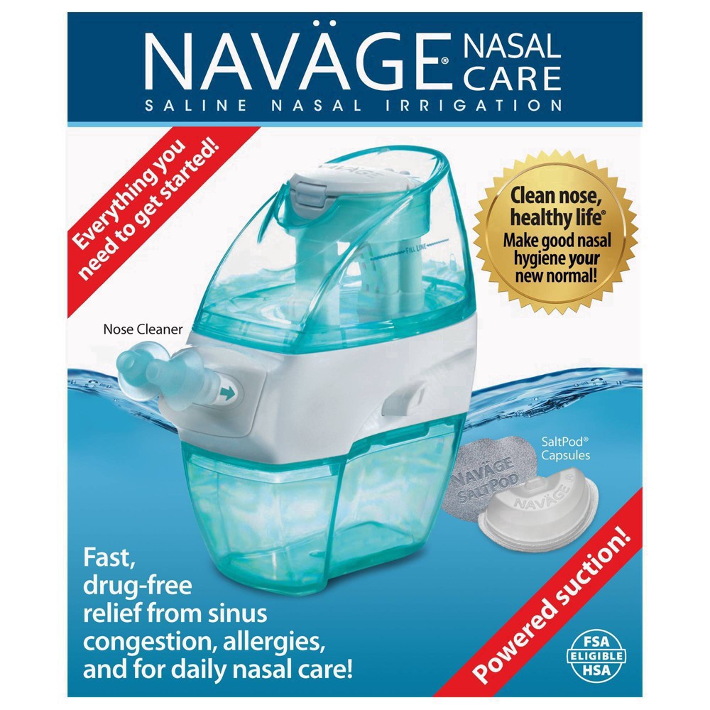 slide 27 of 30, Naväge Congestion Relief Nose Cleaner + SaltPod Capsules 1 ea, 1 ct