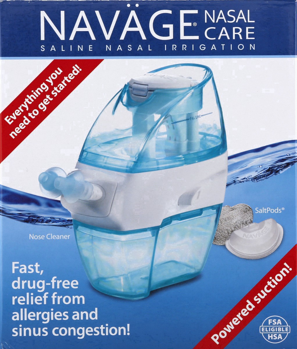 slide 28 of 30, Naväge Congestion Relief Nose Cleaner + SaltPod Capsules 1 ea, 1 ct