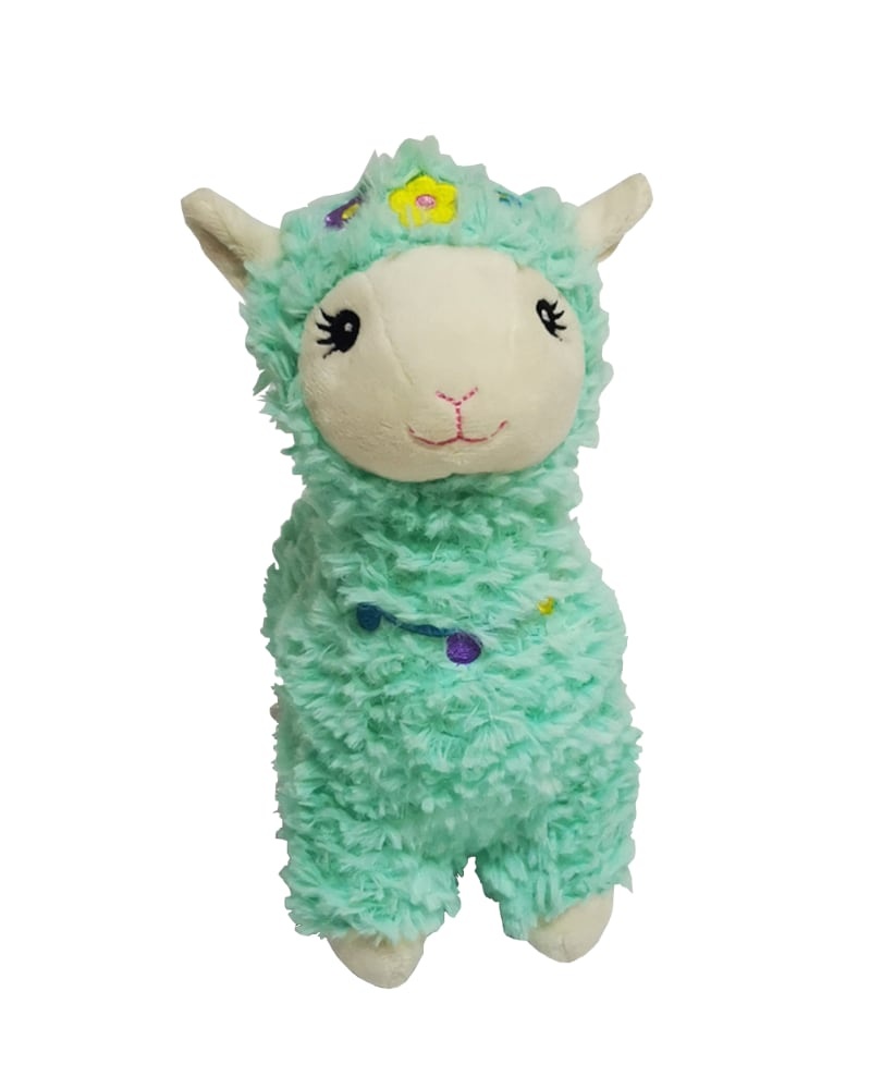 slide 1 of 1, Holiday Home Plush Llama With Flowers - Mint, 1 ct