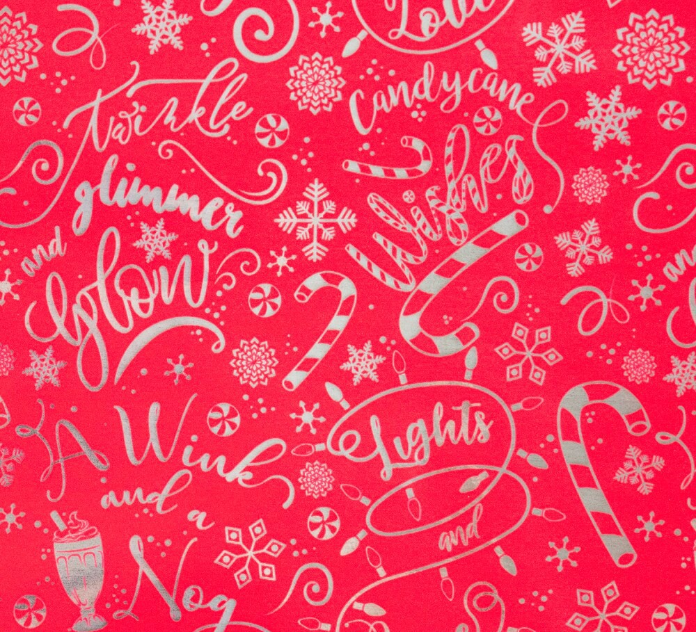 slide 3 of 4, Holiday Home 30 Inch Twinkle Wink Gift Wrap Roll, 30 in