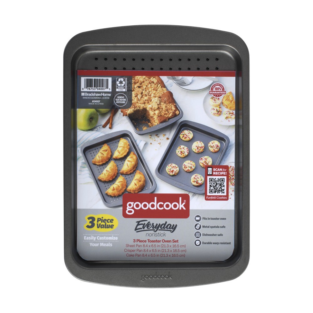 slide 1 of 2, Goodcook Toaster Oven Set, 3 ct