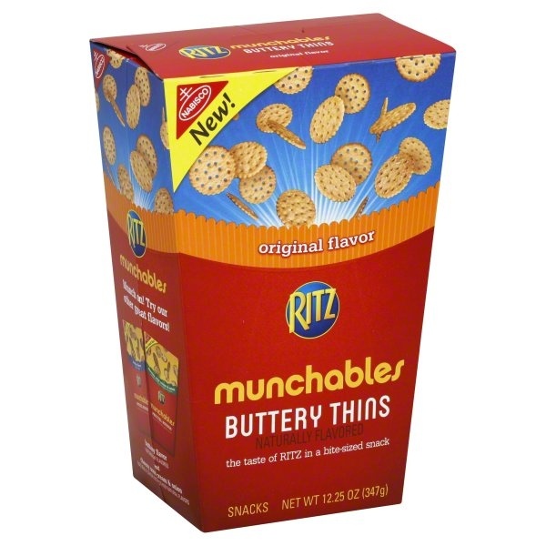slide 1 of 1, Ritz Munchables Buttery Thins, 12.25 oz
