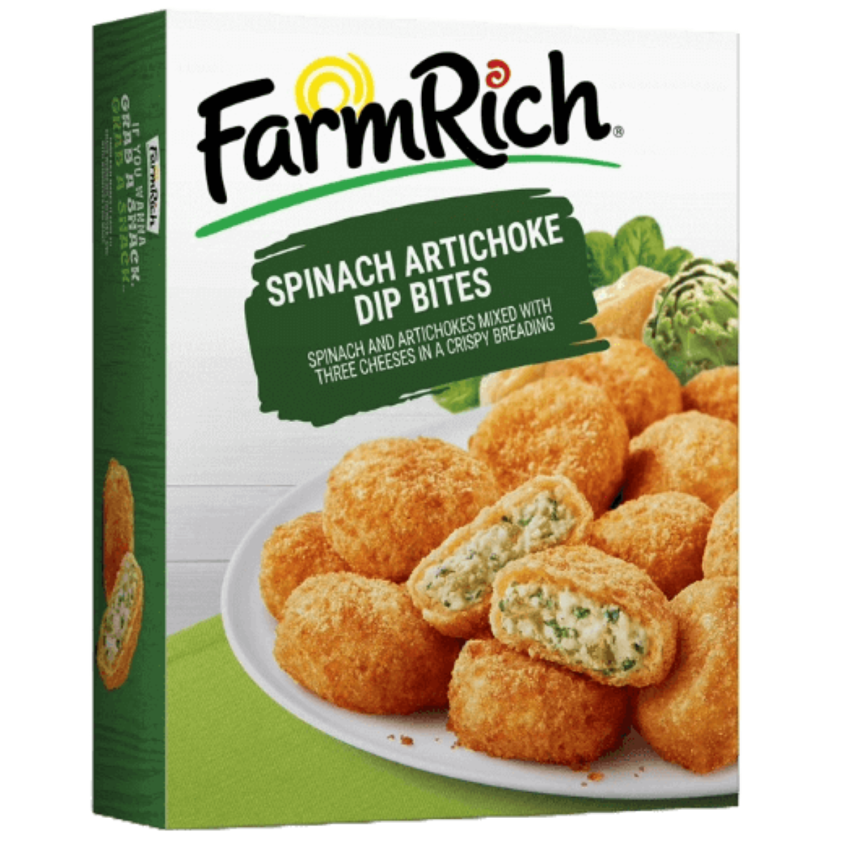 slide 1 of 1, Farm Rich Spinach Artichoke Dip Bites 14 oz, 14 oz