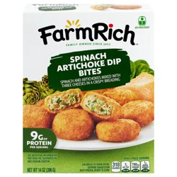 Farm Rich Spinach Artichoke Dip Bites 14 oz